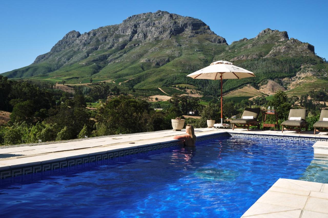 Alluvia Boutique Winery & Luxury Accommodation Стелленбос Екстер'єр фото View of the Sierra de Aracena