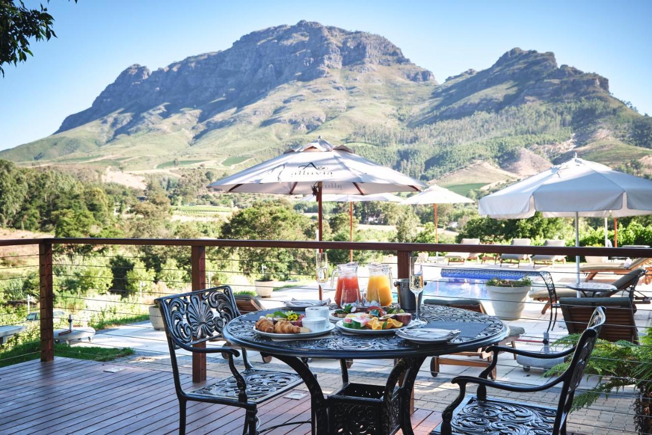Alluvia Boutique Winery & Luxury Accommodation Стелленбос Екстер'єр фото View of the Kleinrivierveld