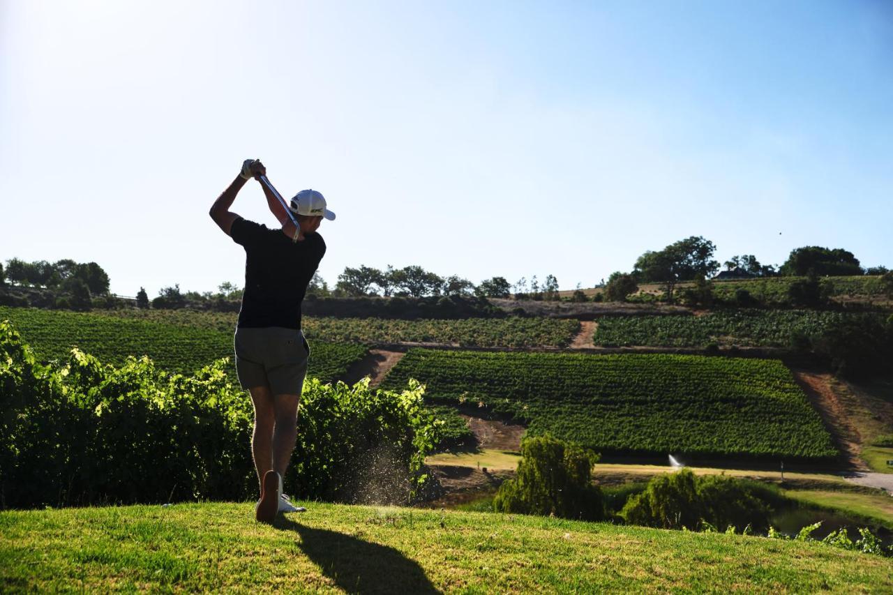Alluvia Boutique Winery & Luxury Accommodation Стелленбос Екстер'єр фото Golf course in the Rioja wine region