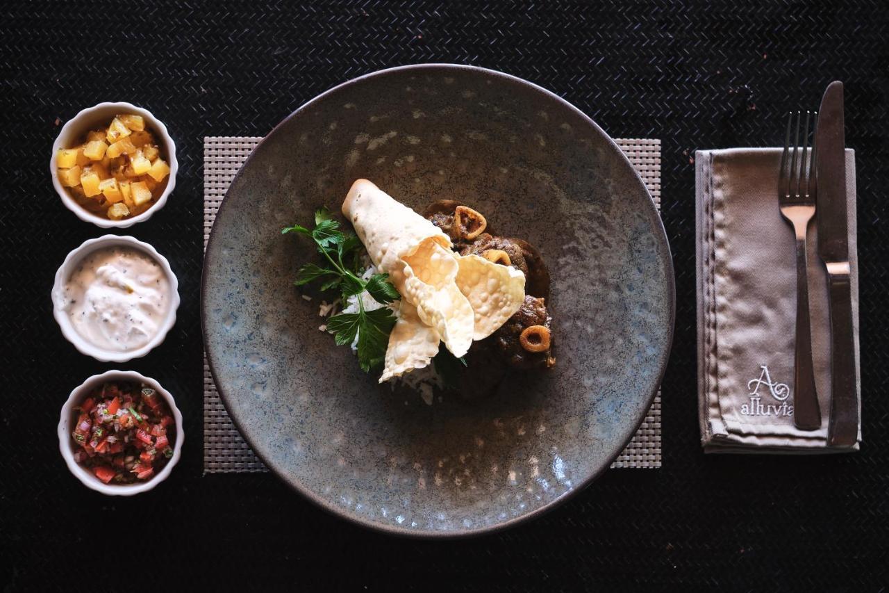 Alluvia Boutique Winery & Luxury Accommodation Стелленбос Екстер'єр фото A dish at the restaurant