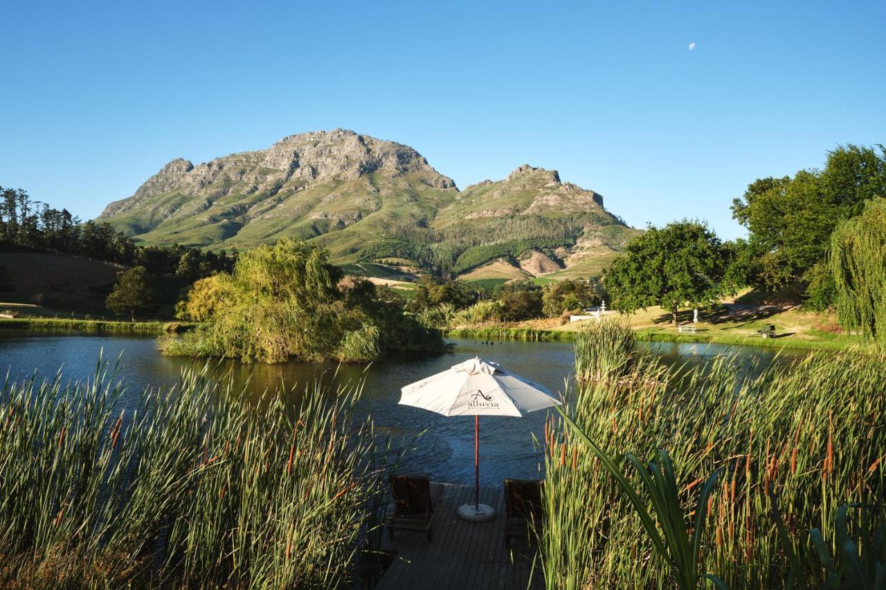 Alluvia Boutique Winery & Luxury Accommodation Стелленбос Екстер'єр фото View of the Kleinrivierveld
